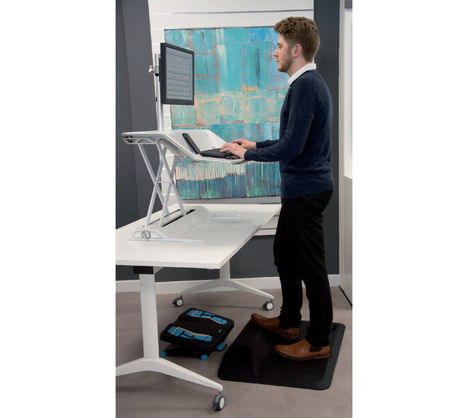 Vloermat Fellowes voetensteun Activefusion zwart