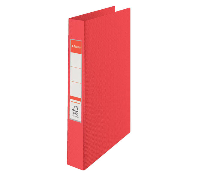 Ringband Esselte Vivida A4 19mm 30% gerecycled PP folie rood