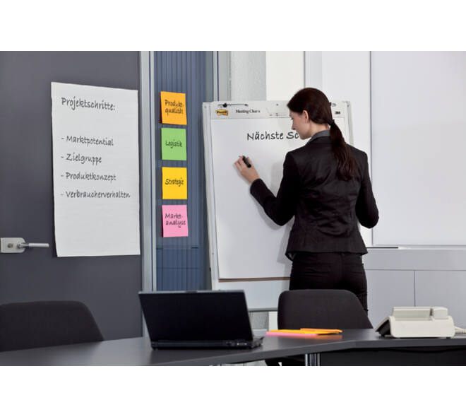 Meeting chart Post-it 559 Super Sticky 63.5x76.2mm wit 4+2 gratis