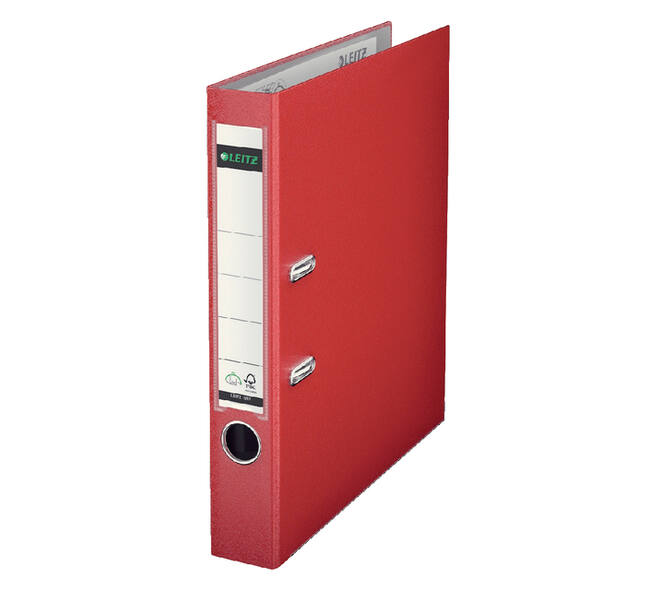 Ordner Leitz 1015 180° 50mm PP A4 rood