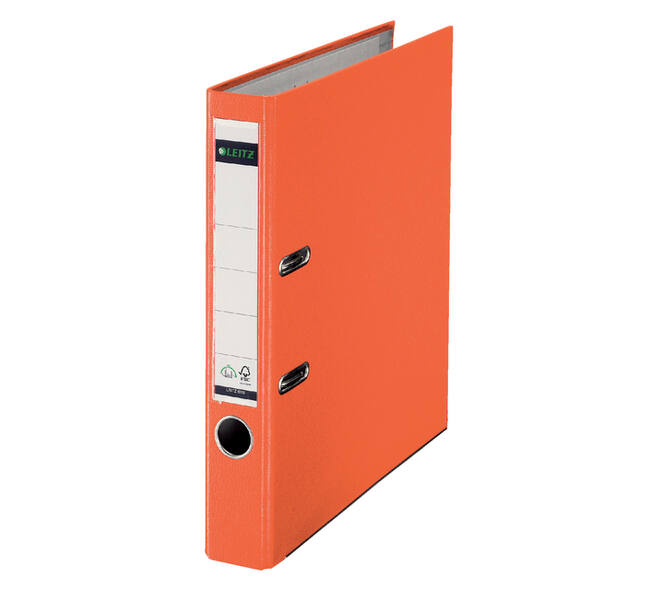 Ordner Leitz 1015 180° 50mm PP A4 oranje