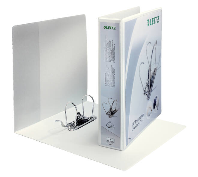 Ordner Leitz 4226 panorama 180° 75mm PP A4 maxi 3tas wit
