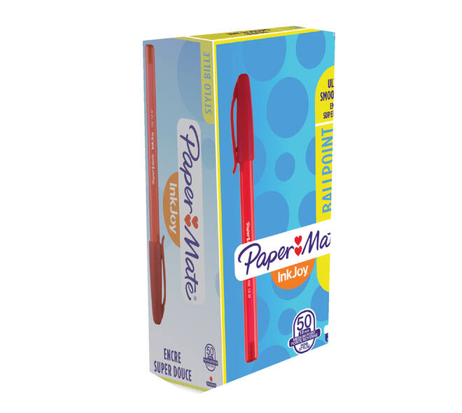 Balpen Paper Mate Inkjoy 100 medium rood