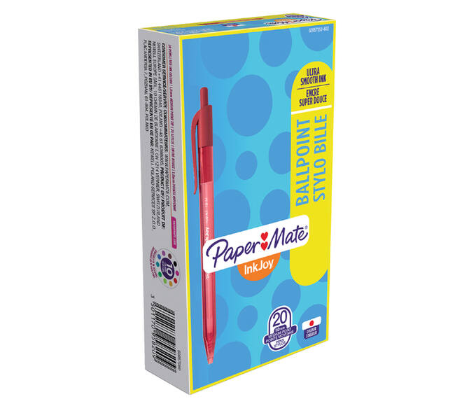 Balpen Paper Mate Inkjoy 100RT medium rood