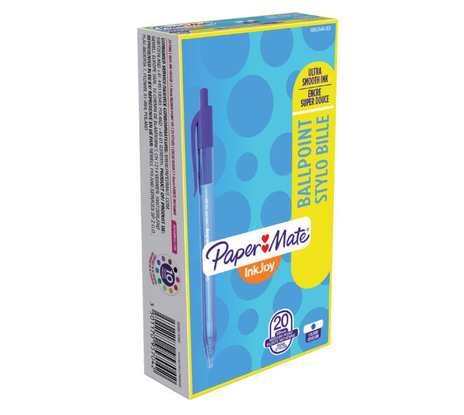 Balpen Paper Mate Inkjoy 100RT medium blauw