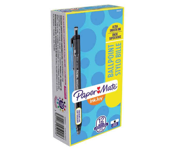 Balpen Paper Mate Inkjoy 300RT medium zwart