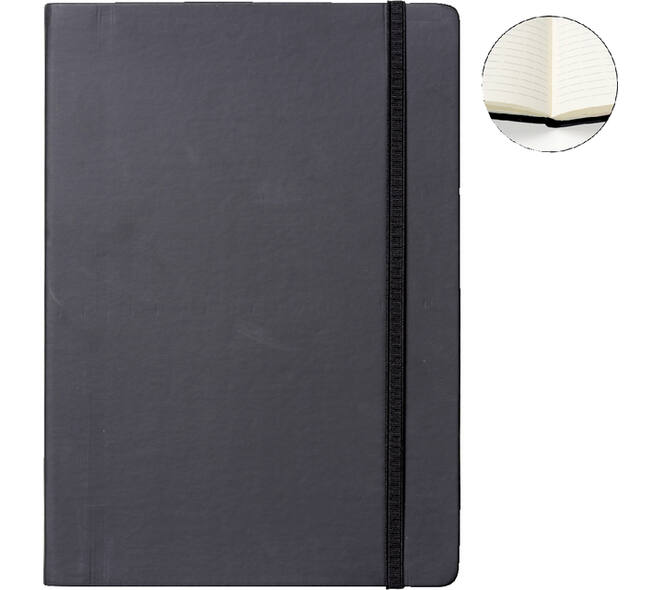 Notitieboek Quantore A4 lijn192 blz 80gr zwart