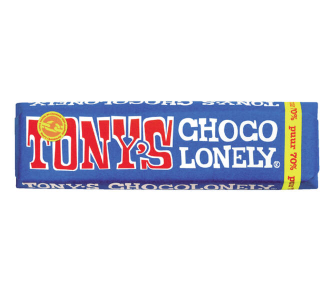 Chocolade Tony's Chocolonely puur reep 50 gr