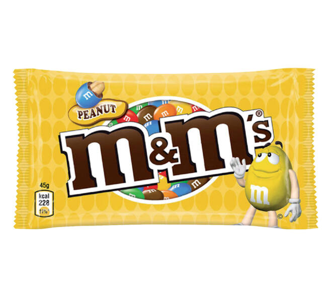 Snoep M&M's pinda 24x45 gram