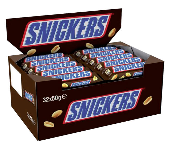Snoep Snickers reep 32x50 gram