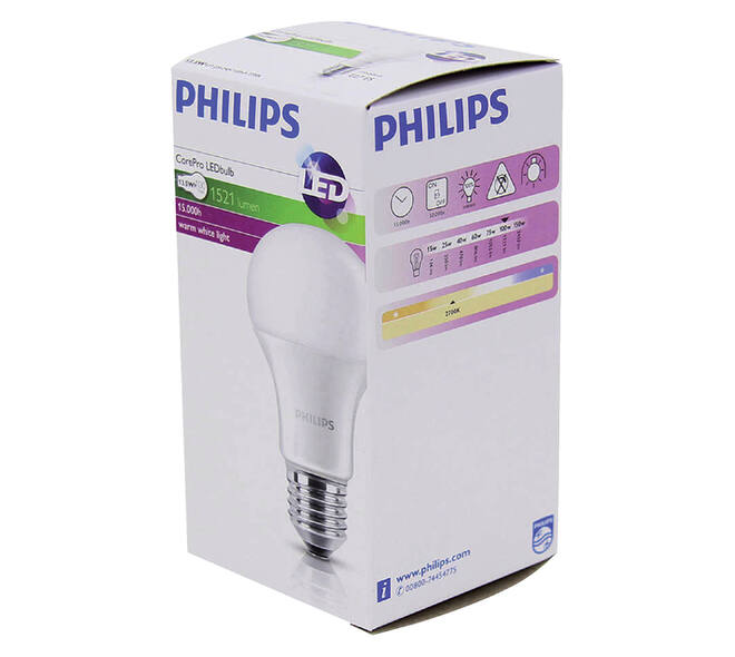 Ledlamp Philips CorePro LEDbulb E27 13,5W=100W 1520 Lumen