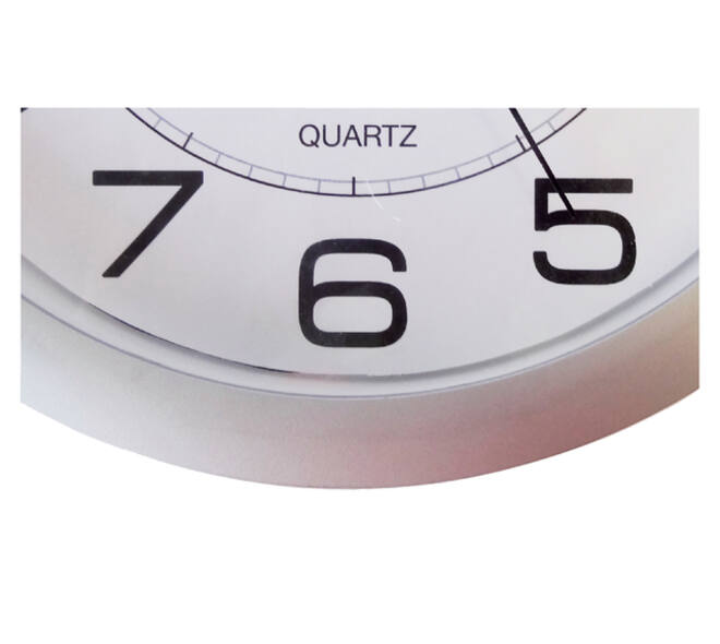 Wandklok Unilux Attraction Ø 22cm lichtgrijs/wit