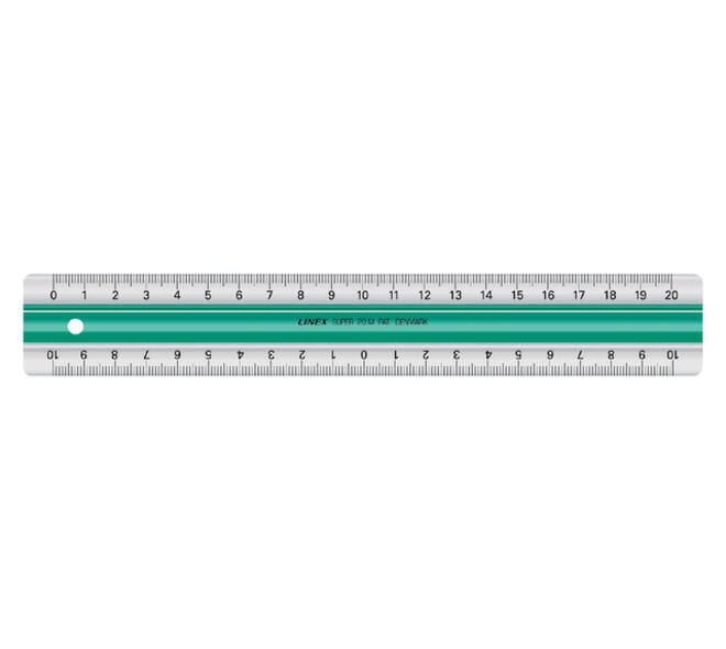 Liniaal Linex super S20 20cm transparant