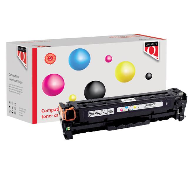Tonercartridge Quantore alternatief tbv HP CC530A 304A zwart