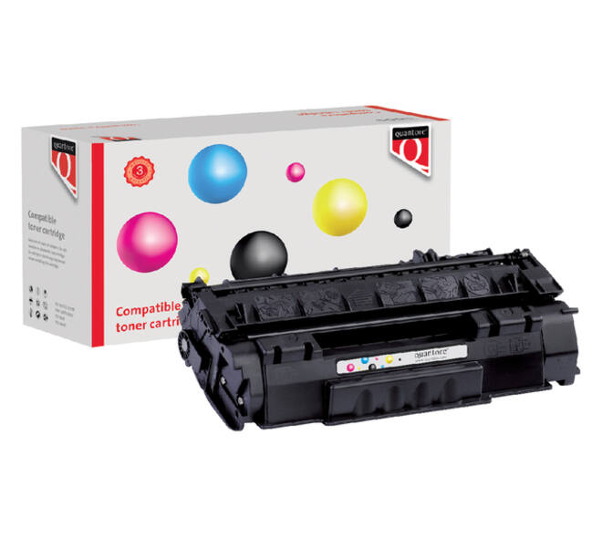 Tonercartridge Quantore alternatief tbv HP Q7553A 53A zwart