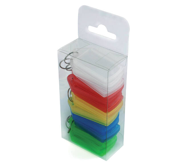 Sleutellabel Pavo met schuifelement assorti 15 stuks