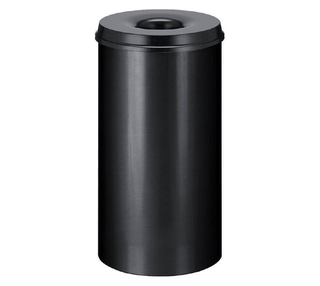 Papierbak met vlamdover Vepabins 50 liter 335mm zwart