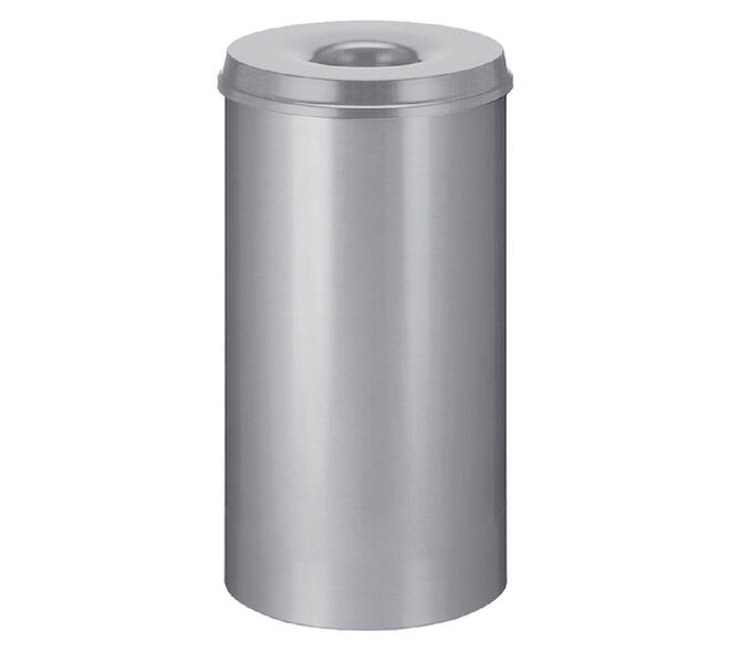 Papierbak met vlamdover Vepabins 50liter 33.5cm grijs