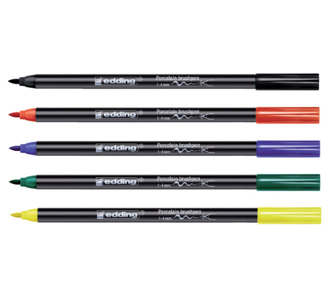 Brushpen edding 4200 porselein blauw