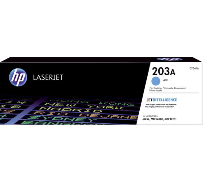 Tonercartridge HP CF541A 203A blauw