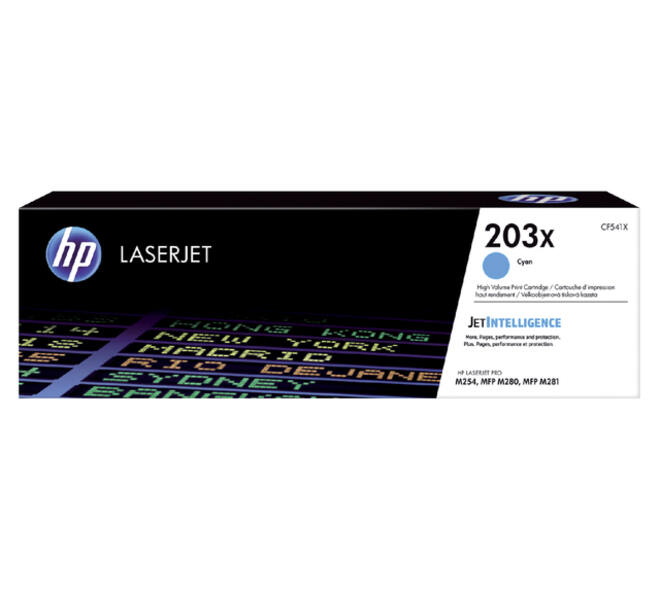 Tonercartridge HP CF541X 203X blauw