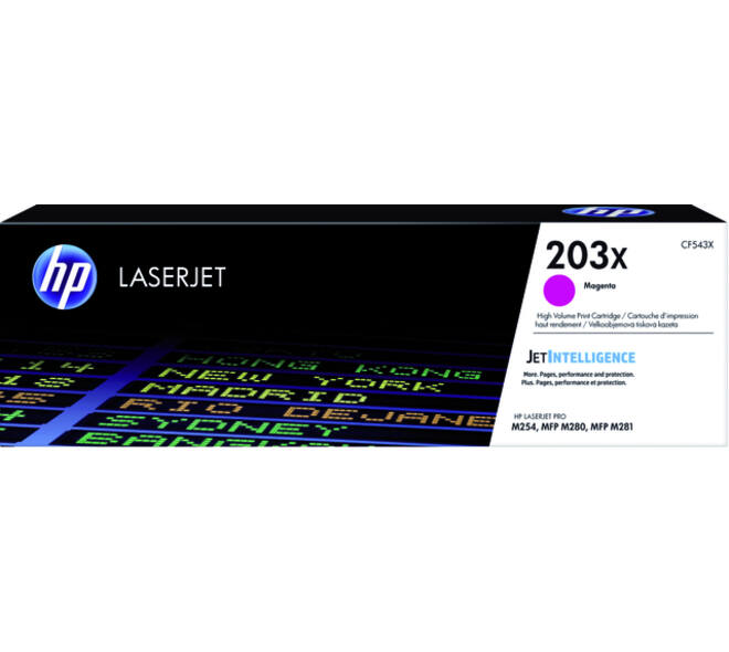 Tonercartridge HP CF543X 203X rood