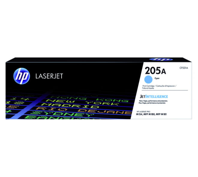 Tonercartridge HP CF531A 205A blauw