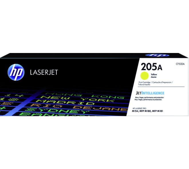 Tonercartridge HP CF532A 205A geel