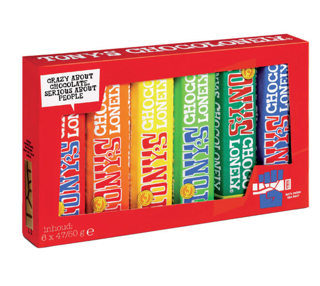 Chocolade Tony's Chocolonely Proeverijtje  6 repen à 47/50gr