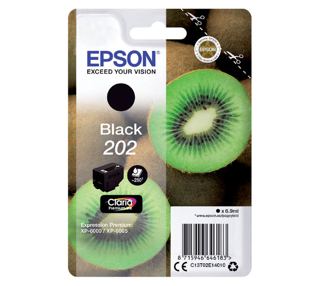 Inktcartridge Epson 202 T02E14 zwart