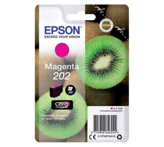 Inktcartridge Epson 202 T02F34 rood