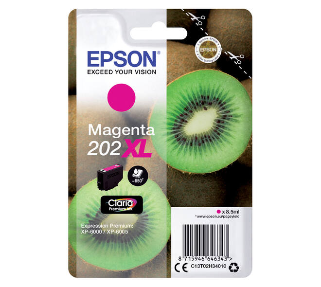 Inktcartridge Epson 202XL T02H34 rood