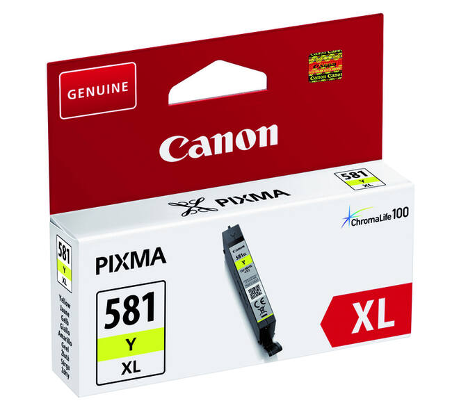 Inktcartridge Canon CLI-581XL geel