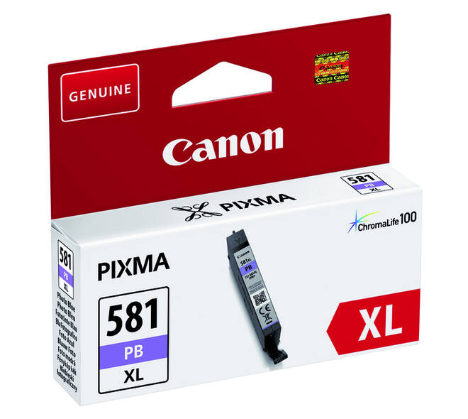 Inktcartridge Canon CLI-581XL foto blauw