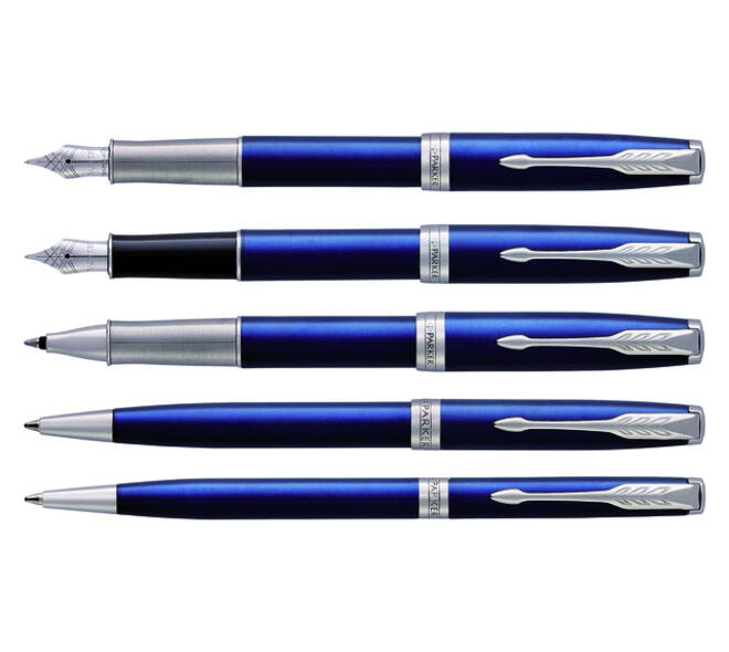 Vulpen Parker Sonnet blue lacquer CT medium