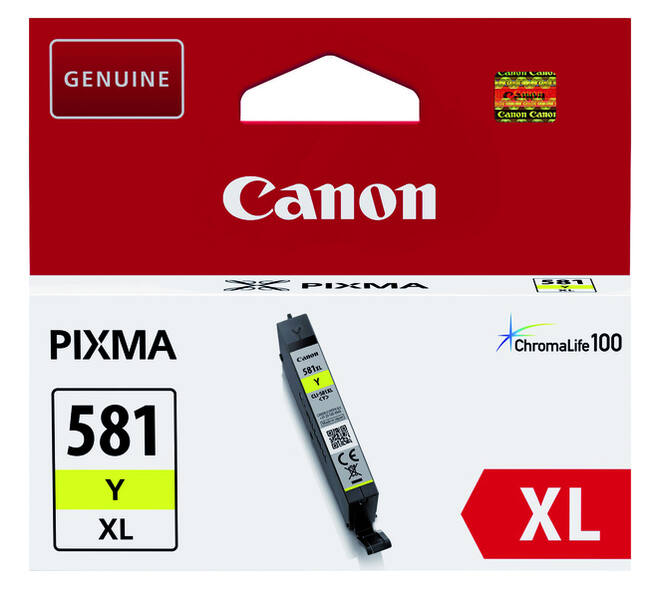 Inktcartridge Canon CLI-581XL geel