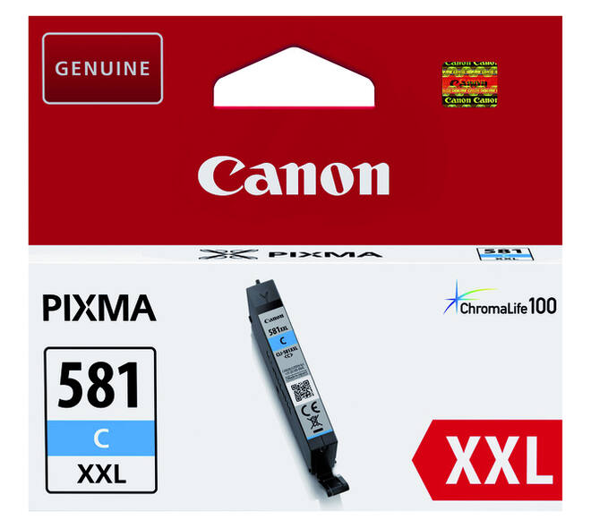 Inktcartridge Canon CLI-581XXL blauw