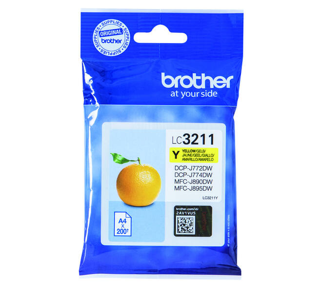 Inktcartridge Brother LC-3211Y geel