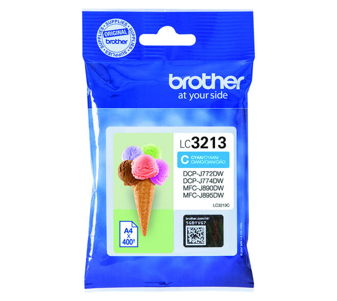 Inktcartridge Brother LC-3213C blauw