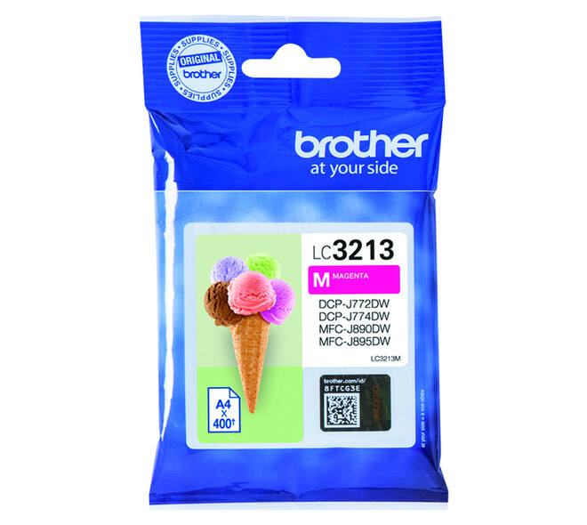 Inktcartridge Brother LC-3213Mrood
