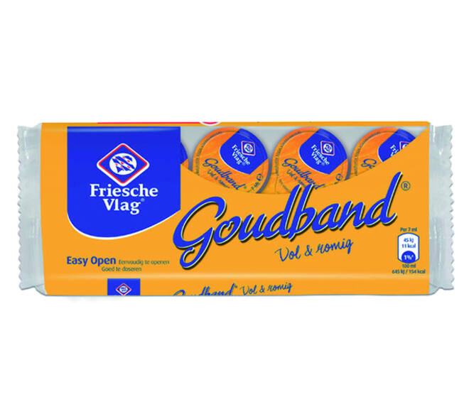 Koffiemelk Friesche Vlag goudband cups 10x7ml