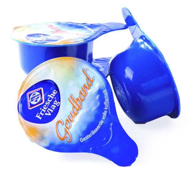 Koffiemelk Friesche Vlag goudband cups 10x7ml