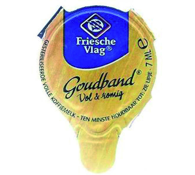 Koffiemelk Friesche Vlag goudband cups 10x7ml