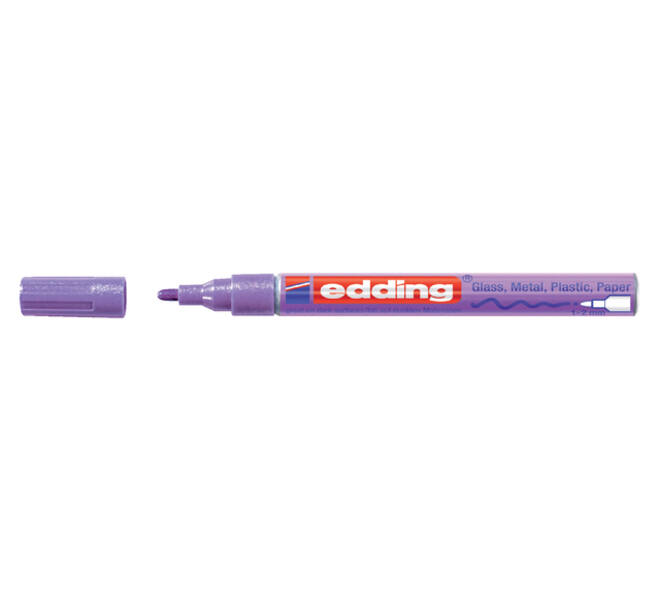 Paintmarker edding 751 op oliebasis 1-2mm metallic paars
