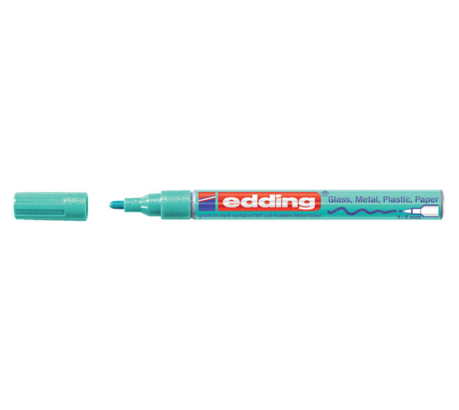 Paintmarker edding 751 op oliebasis 1-2mm metallic groen