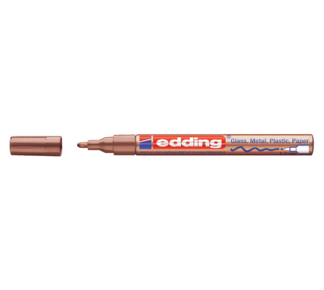 Paintmarker edding 751 op oliebasis 1-2mm koper