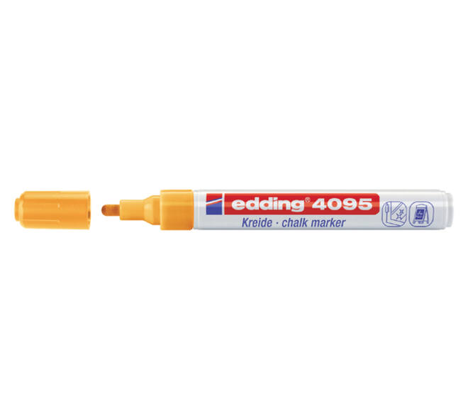 Krijtstift edding 4095 rond 2-3mm neon oranje