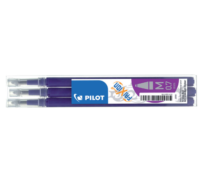 Rollerpenvulling PILOT friXion medium violet set à 3 stuks