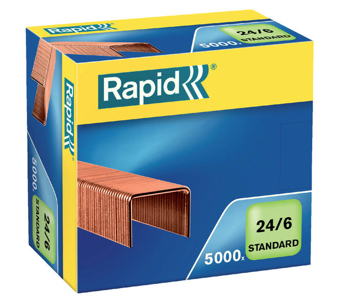 Nieten Rapid 24/6 verkoperd standaard 5000 stuks