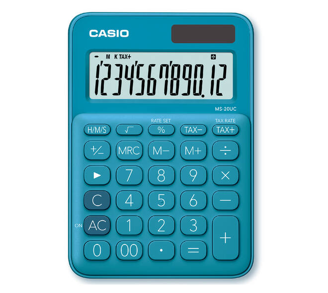 Rekenmachine Casio MS-20UC blauw